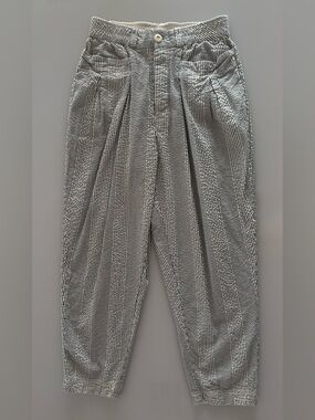 Free People Boho Seersucker Striped Pants - Women's Size M - 100% Cotton - EUC